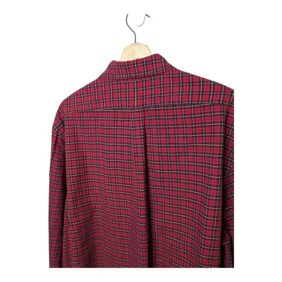Ralph Lauren Red Plaid Mens Long Sleeve Button Down Shirt 100% Cotton Size XXL - Picture 7 of 13